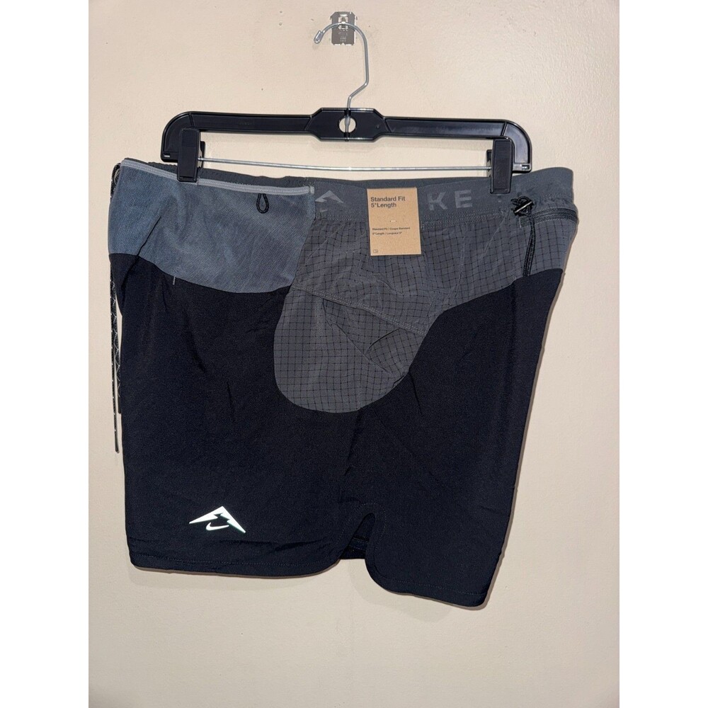 Mens Size M Nike Trail Second Sunrise 5" ADV Running Shorts Black HJ3572-010 NEW - Picture 4 of 16
